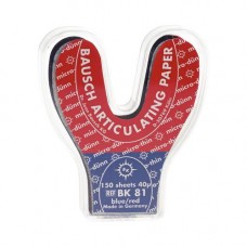 Bausch BK81 Arti-Check Horseshoe Plastic Dispenser - 40µ - Red / Blue - 150 Strips